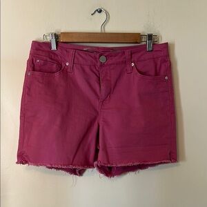 Seven Women's Pink Weekend Short Denim Shorts Size 8